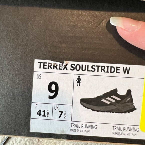 Adidas Terrex Soulstride Women's Size 9 Gray Black Trail Running Shoes NWB - Picture 10 of 12